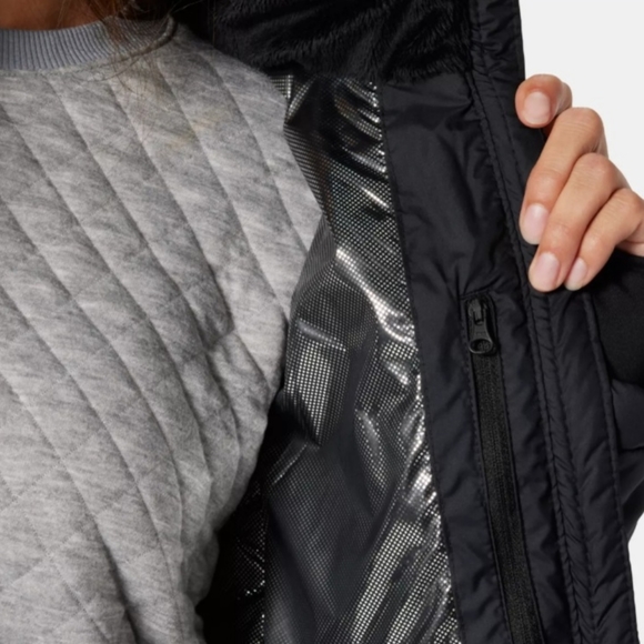 Black Columbia thermal insulated coat, Medium - Picture 2 of 9